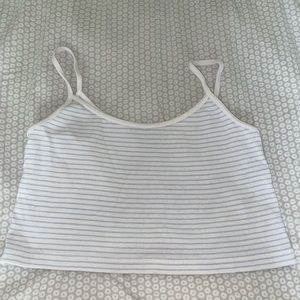 Brandy Melville Blue and White Striped Skylar Tank